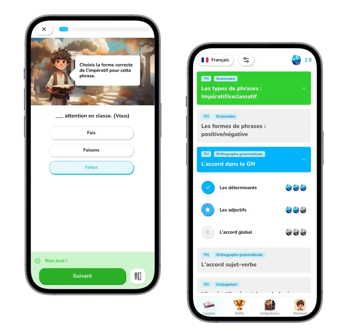 Aristotes.ch - Révisions interactives - Mockup 1